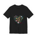 Floral Heart Tee — Colorful Botanical Heart Graphic T-Shirt