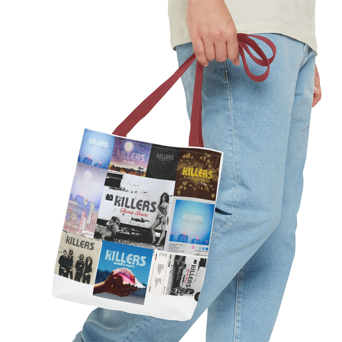 Indie Rock Album Collage Tote