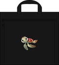 Sea Turtle Stadium Seat — Portable Padded Folding Seat with Zippered Front Pocket