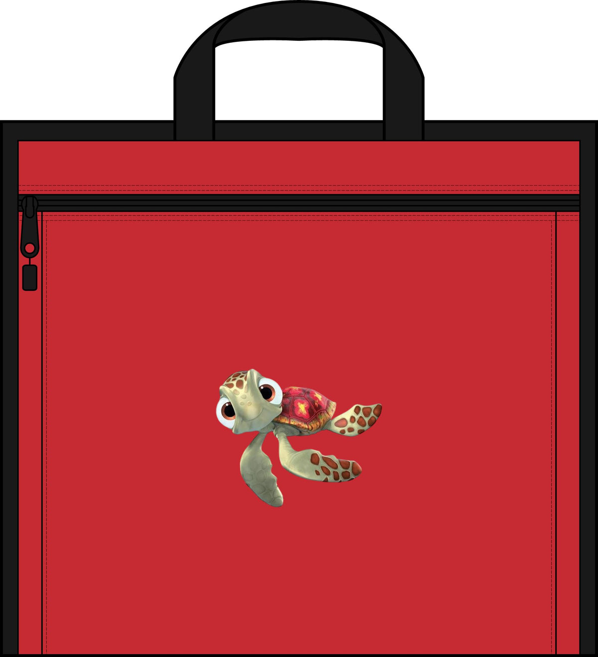 Sea Turtle Stadium Seat — Portable Padded Folding Seat with Zippered Front Pocket