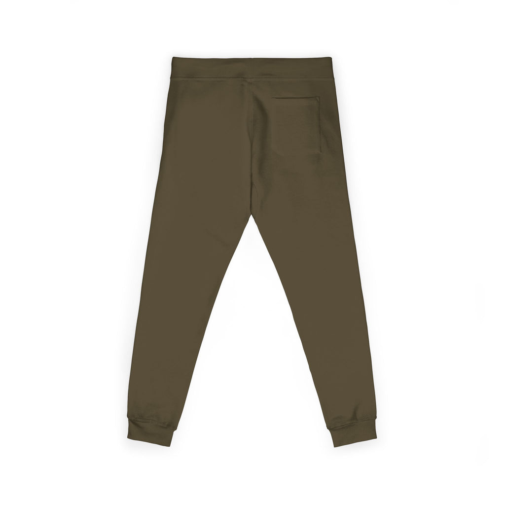 Embroidered Compass Rose Fleece Sweatpants — Nautical Sunburst Joggers