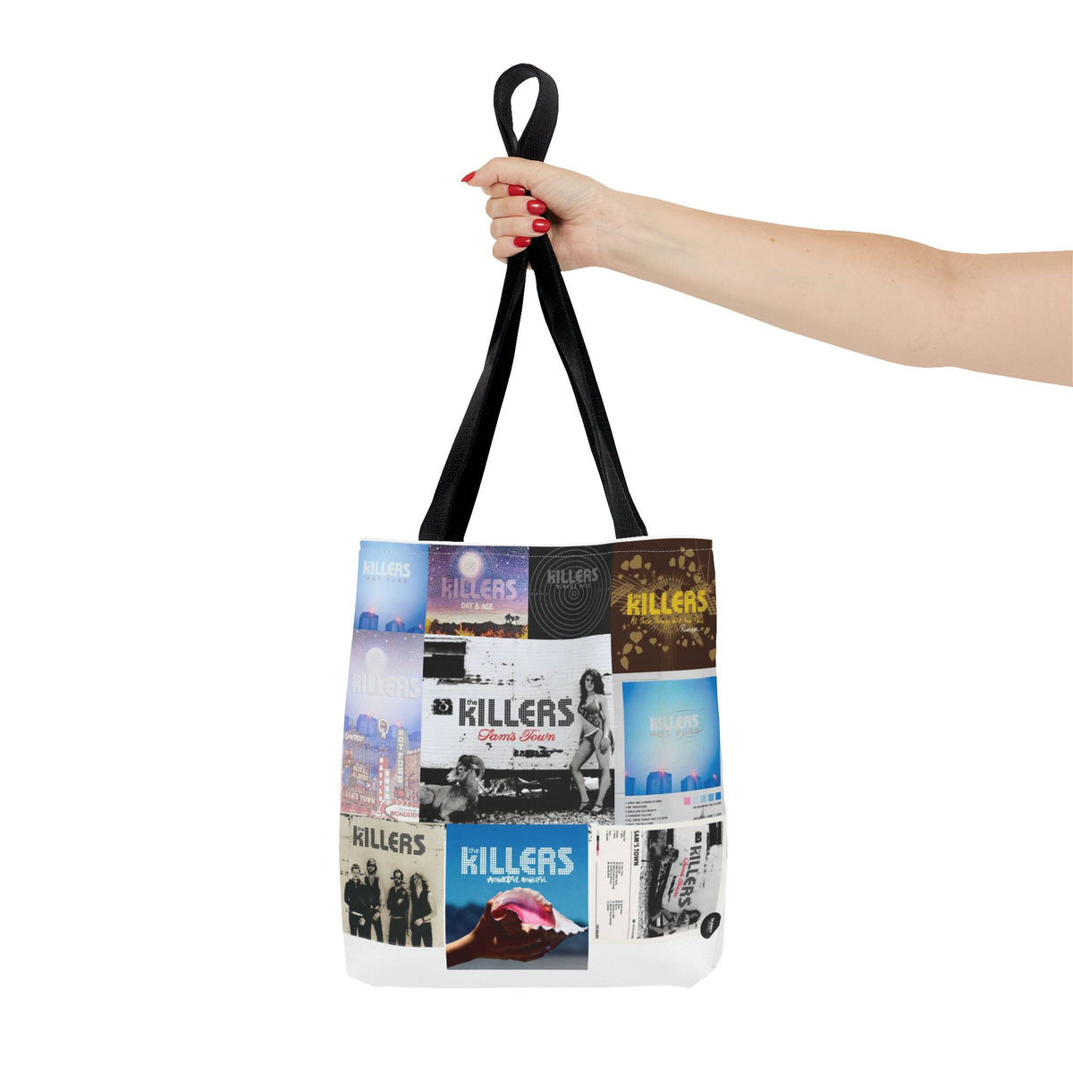 Indie Rock Album Collage Tote