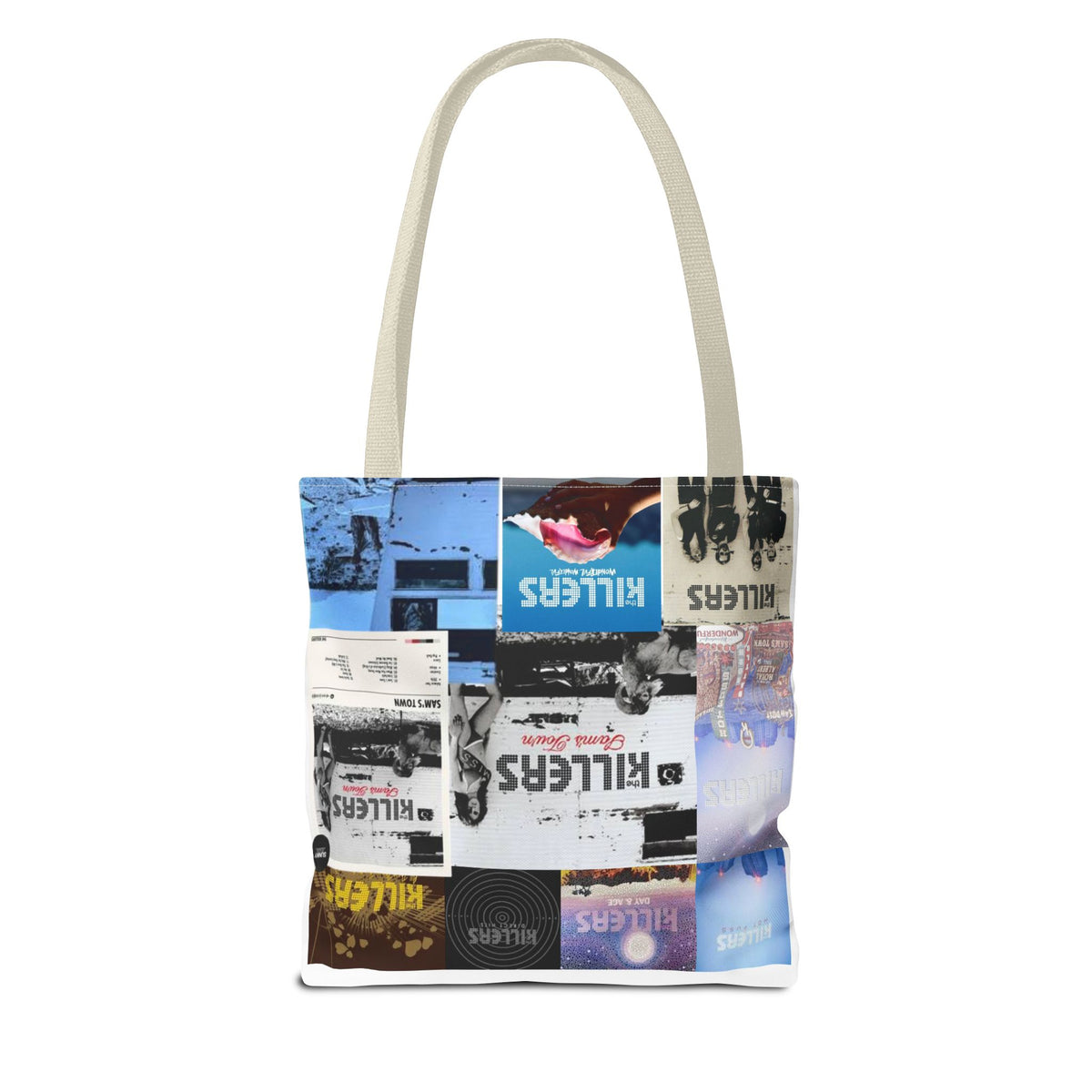Indie Rock Album Collage Tote