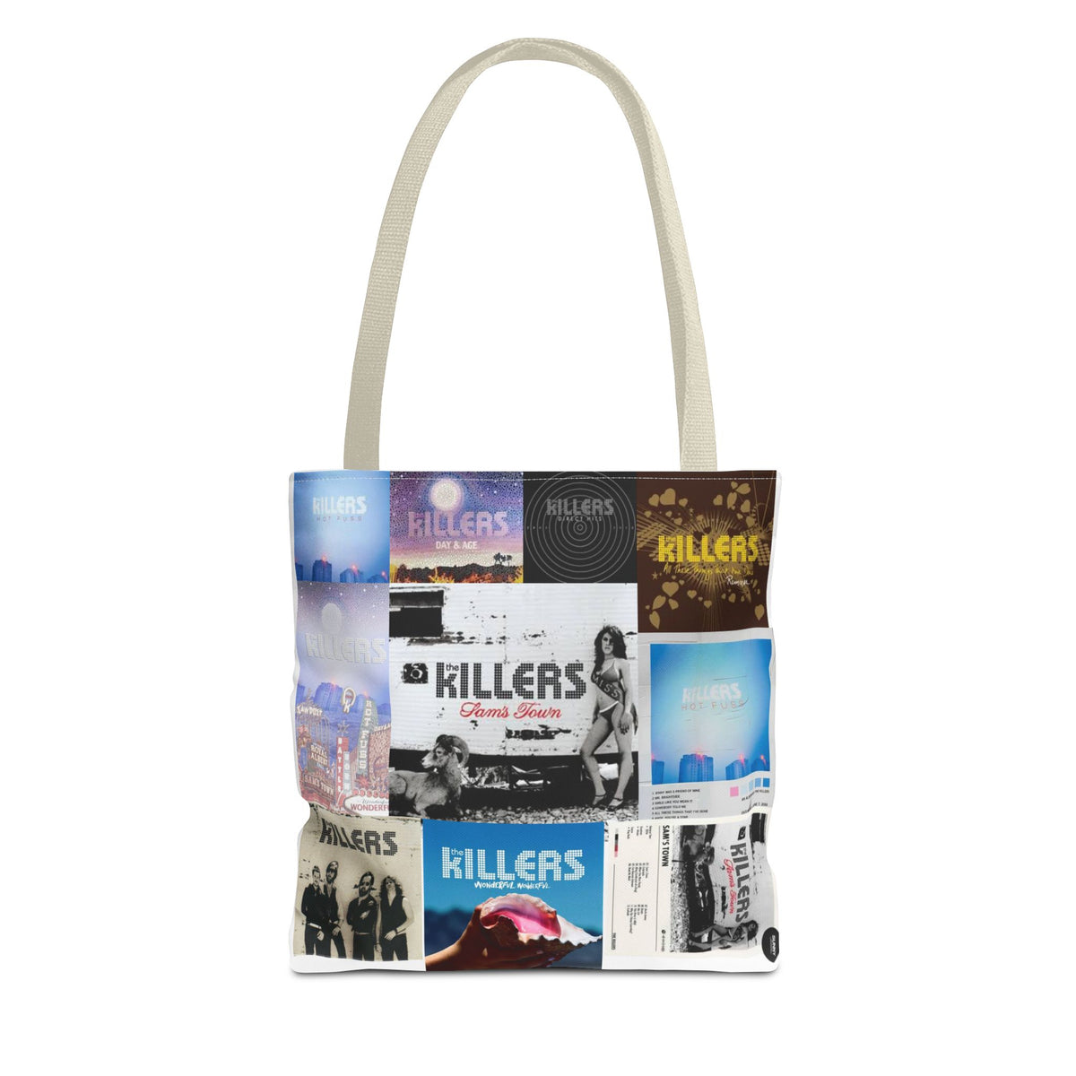 Indie Rock Album Collage Tote
