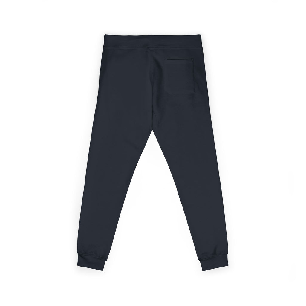 Embroidered Compass Rose Fleece Sweatpants — Nautical Sunburst Joggers