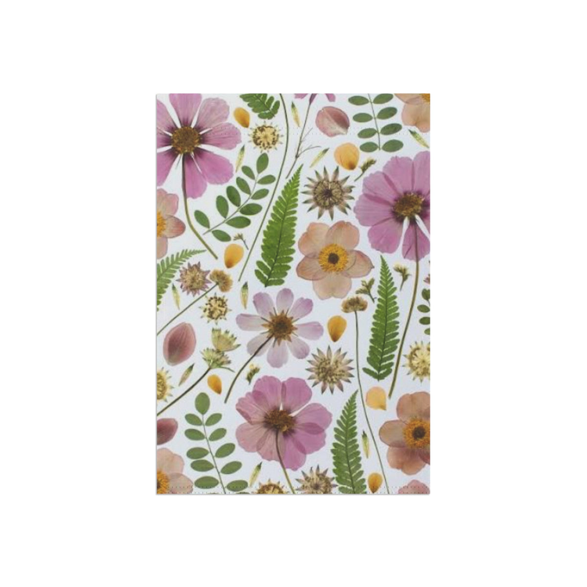 Floral Garden Flag — Pink Wildflower House Banner