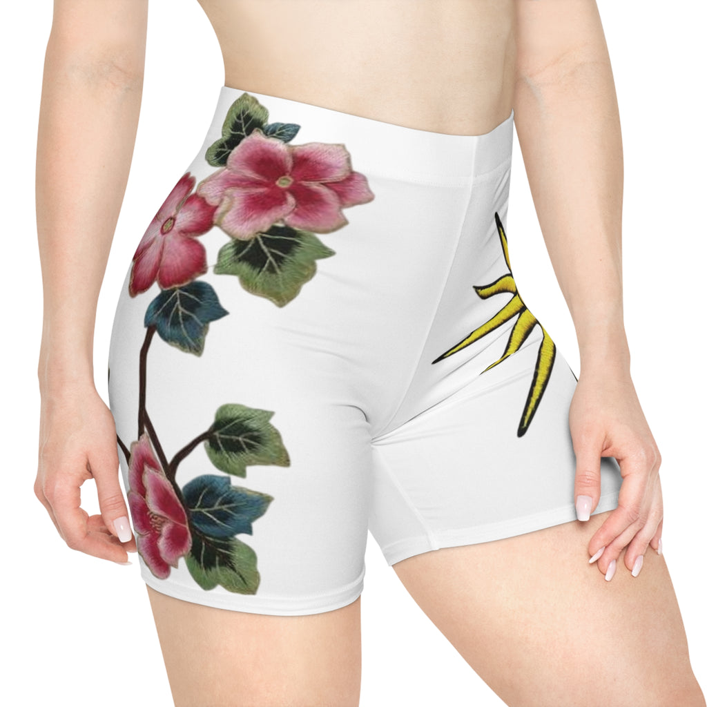 Floral Vine Women's Biker Shorts