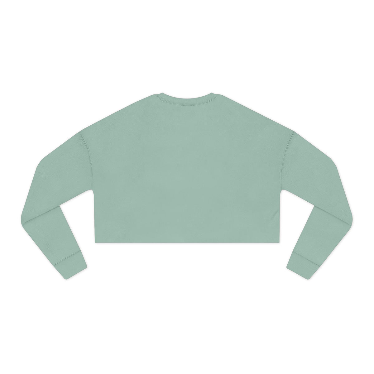 Cropped Sweatshirt — Blue Rose Floral Crop Top