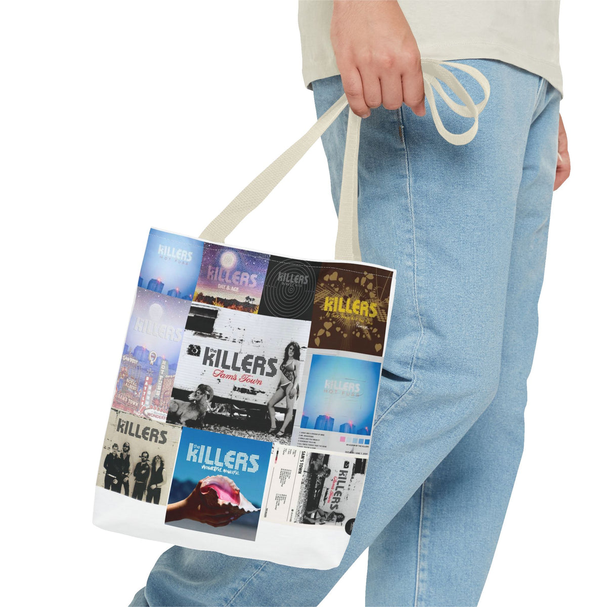 Indie Rock Album Collage Tote