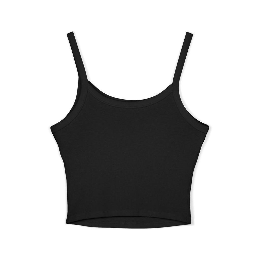 Sun & Moon Yin Yang Crop Tank — Women's Sunflower Celestial Spaghetti Strap Top