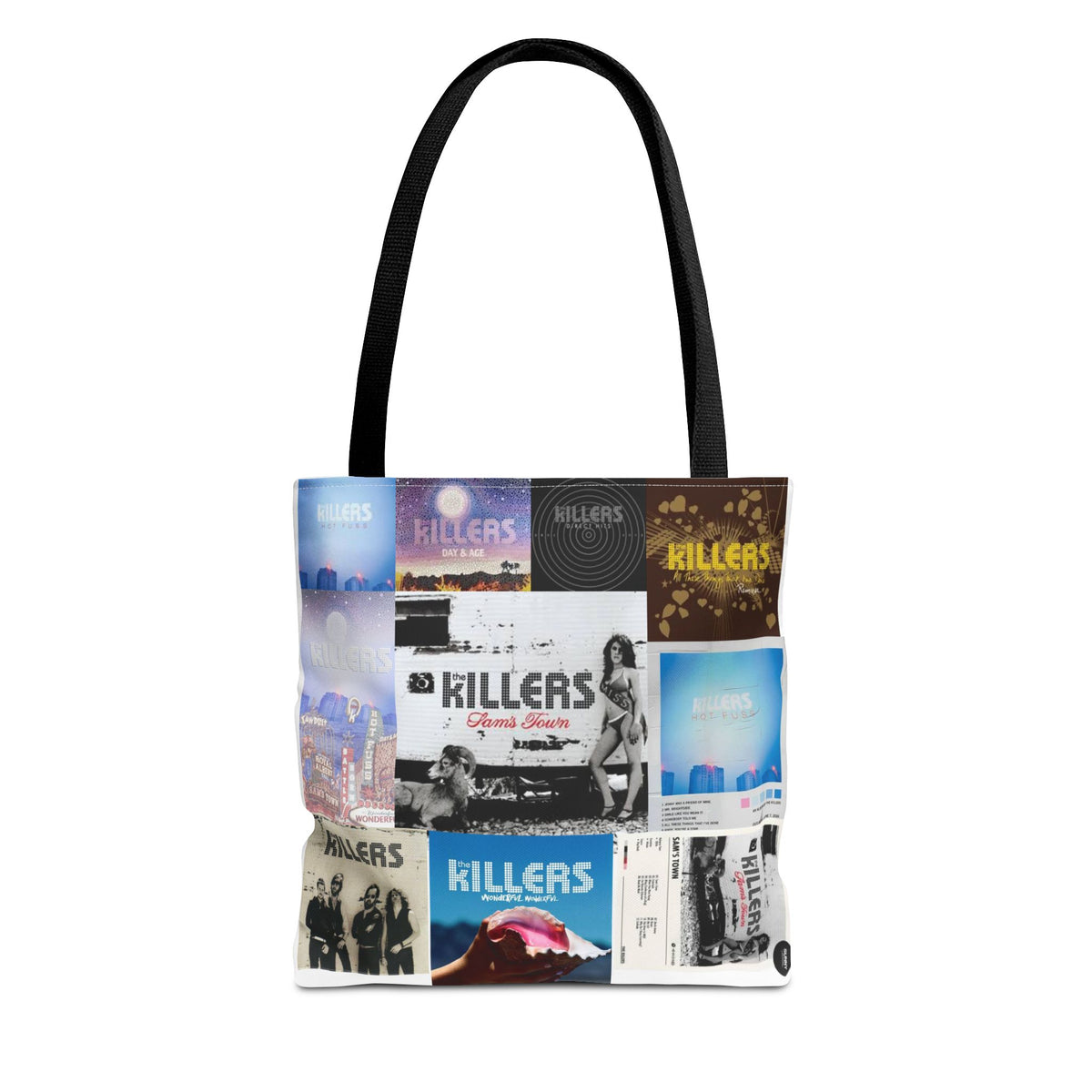 Indie Rock Album Collage Tote