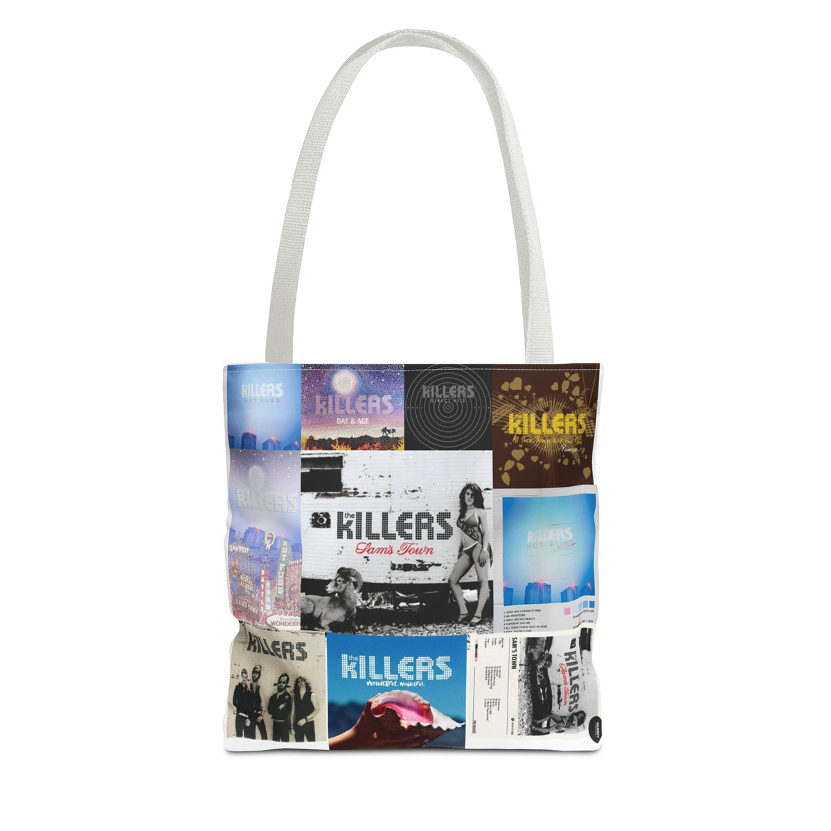 Indie Rock Album Collage Tote