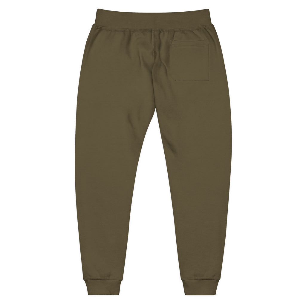Embroidered Compass Rose Fleece Sweatpants — Nautical Sunburst Joggers