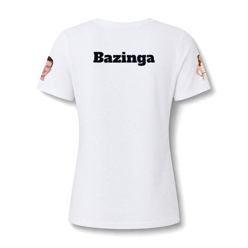Bazinga V-Neck Tee — Funny Pop Culture Graphic T-Shirt